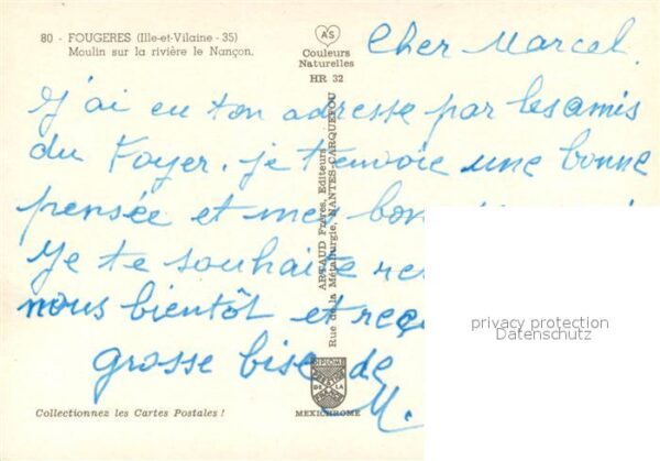 Fougeres Moulin sur la riviere le Nancon – Bild 2