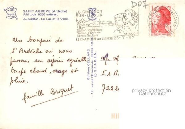 Saint-Agreve Le Lac et la Ville Vue aerienne – Bild 2
