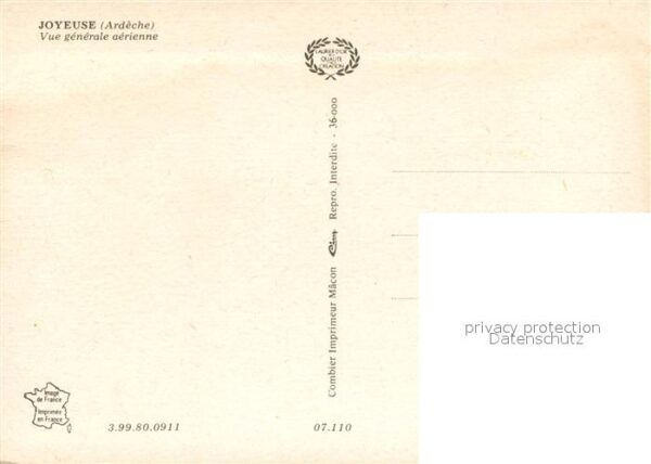 Joyeuse Vue generale aerienne – Bild 2
