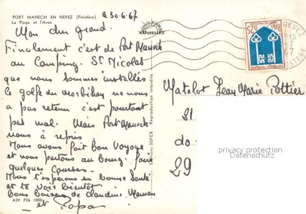 Port Manech en Nevez la Plage et l’Aven Vue aerienne – Bild 2
