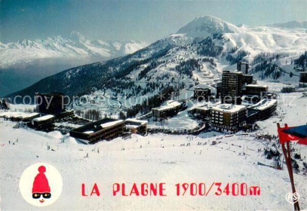 La Plagne Vue d’ensemble et la Chaine du Mont Bla