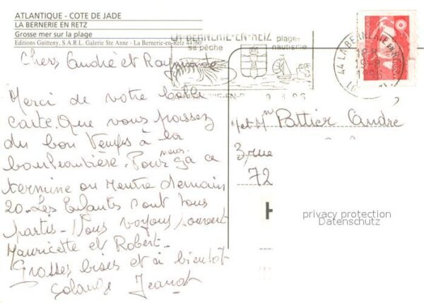 La Bernerie-en-Retz Grosse mer sur la plage – Bild 2