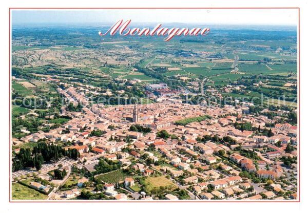 Montagnac Herault Vue aerienne