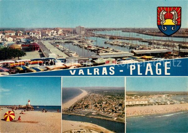 Valras-Plage Le Port La Plage Vue aerienne