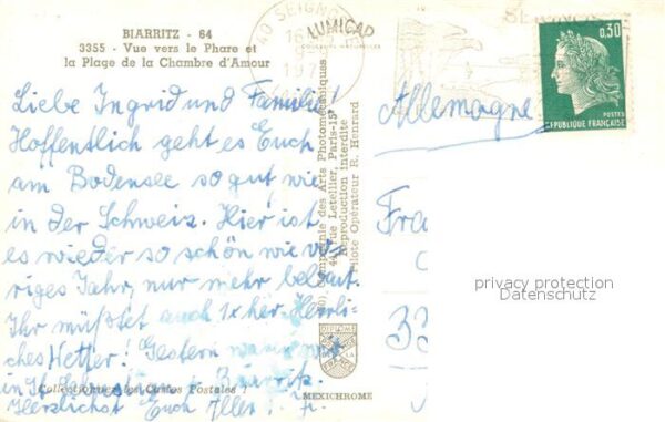 Biarritz Pyrenees Atlantiques Vue aerienne vers le Phare et la Plage – Bild 2