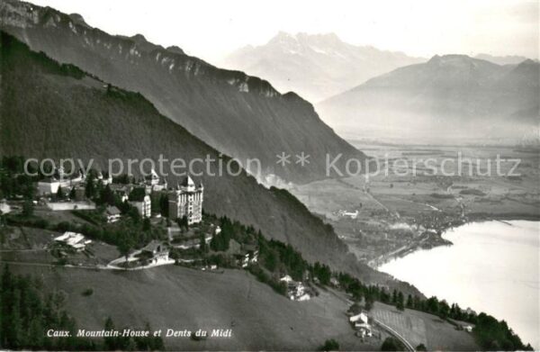 Caux VD Mountain House et Dents du Midi