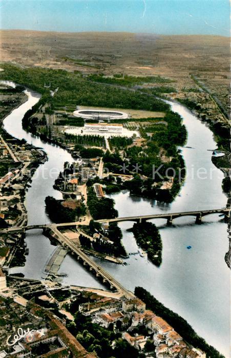 Toulouse Haute-Garonne Vue aerienne Quai et Pont de Tounis Pon