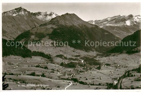 Gstaad Fliegeraufnahme mit Gillerhorn