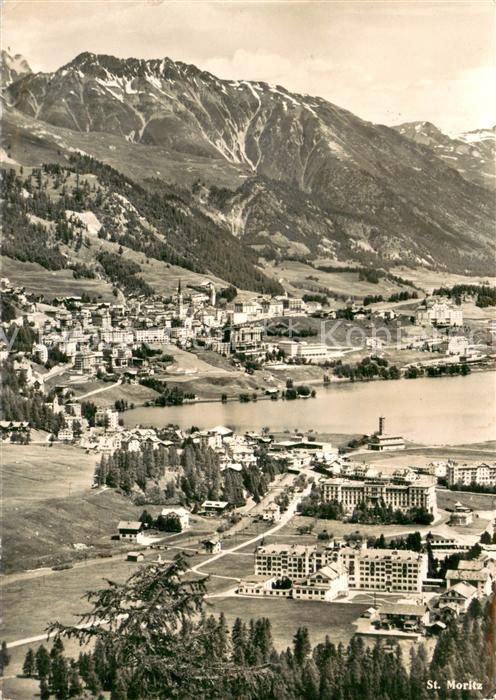St Moritz GR Fliegeraufnahme