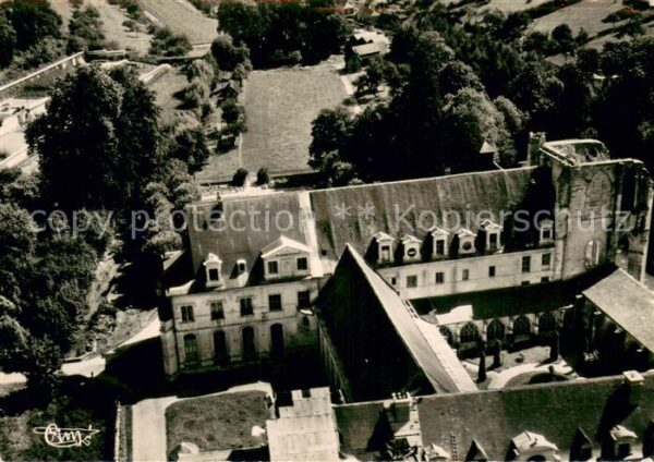 Saint-Wandrille-Rancon Abbaye Saint Wandrlle Vue aerienne Ense