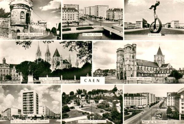 Caen Tour des Gens d’Armes Pont Churchill Un