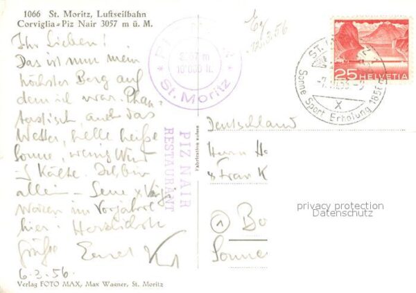 St Moritz GR Bergstation Luftseilbahn Corviglia Piz – Bild 2