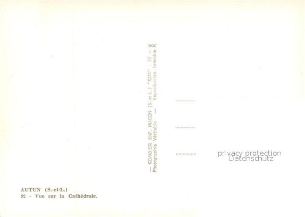 Autun Vue aérienne sur la Cathedrale – Bild 2