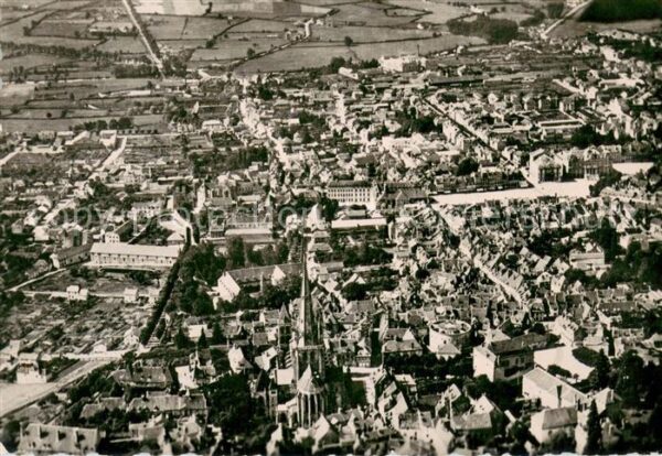 Autun Vue d_avion sur le Centre Ouest de la v