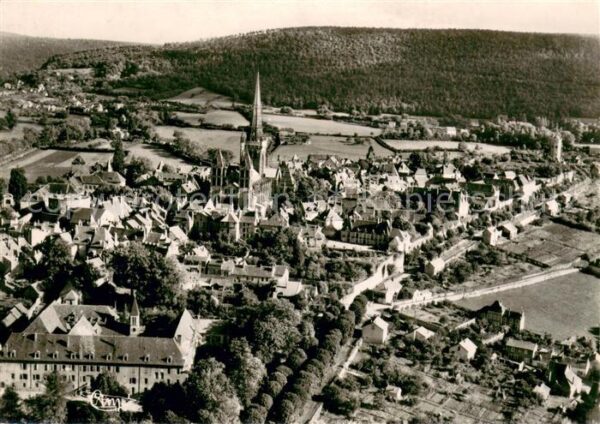 Autun Vue aérienne sur l'Institution Saint La