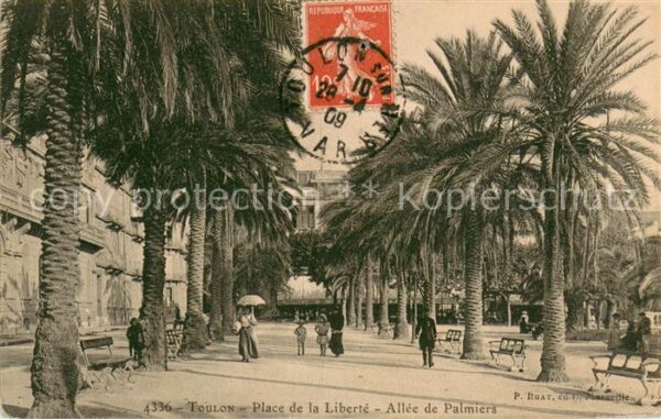 Toulon Var Place de la Liberte Allee de Palmiers