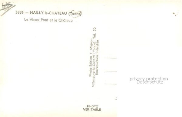 Mailly-le-Chateau Le Vieux Pont et le Chateau – Bild 2