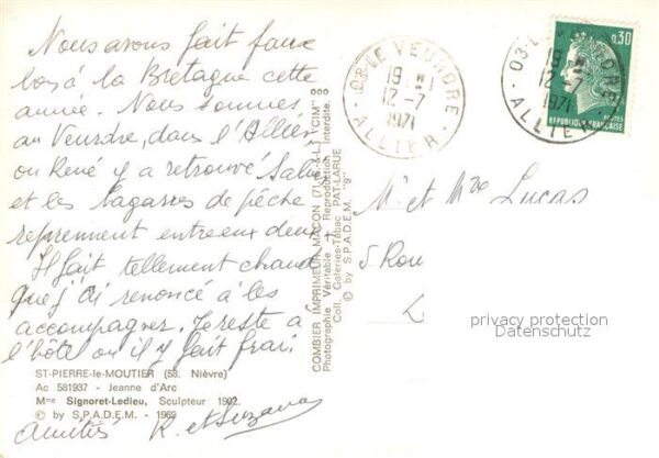 Saint-Pierre-le-Moutier Jeanne d_Arc – Bild 2