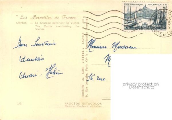 Chinon Indre et Loire Le Chateau dominant la Vienne – Bild 2