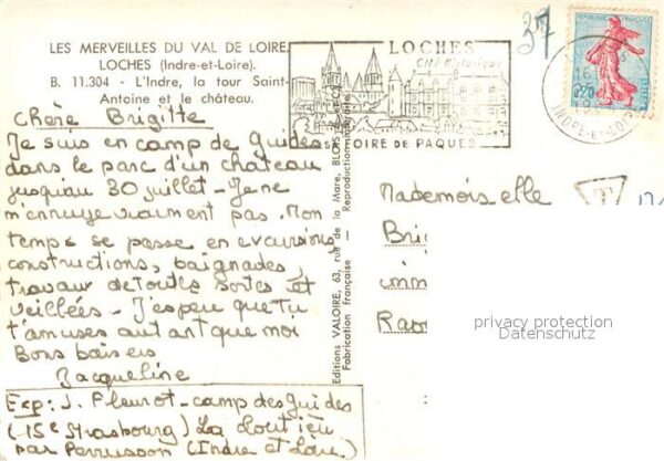 Loches Indre et Loire Indre la tour Saint Antoine et le chate – Bild 2