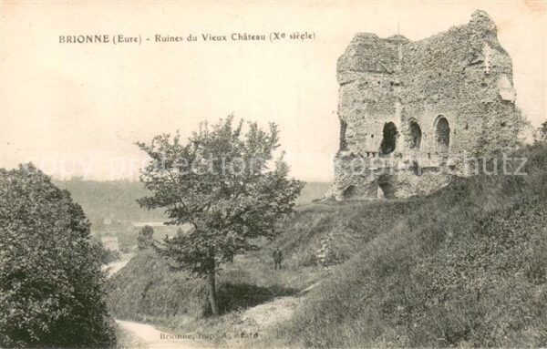 Brionne Ruines du vieux Chateau Xe siècle