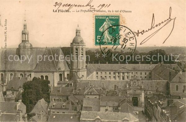 La Fleche Le Prytanée Militaire vu a vol d_oiseau