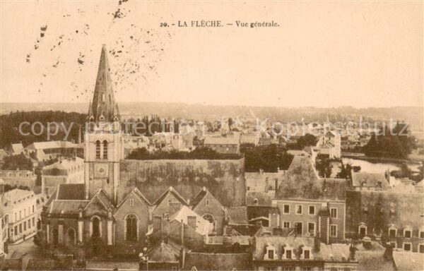 La Fleche Vue Generale et l'Eglise