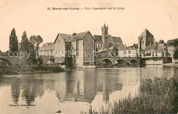 Moret-sur-Loing Vue d_ensemble sur le Loing