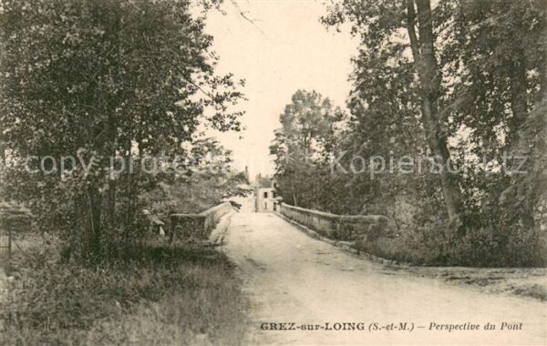Grez-sur-Loing Perspetive du pont