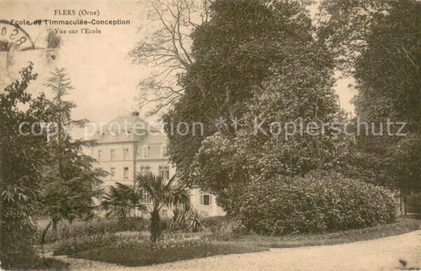 Flers Orne Ecole de l'Immaculée Conception vue sur