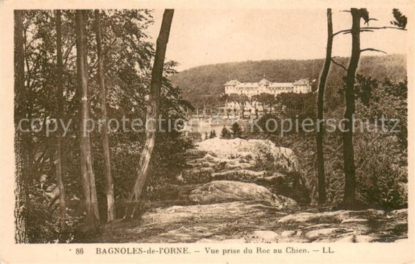 Bagnoles-de-l Orne Vue prise du Roc au Chien