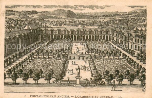 Fontainebleau Seine et Marne L'ancienne ville Orangerie du Chateau D