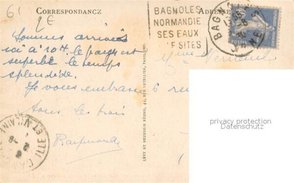 Bagnoles-de-l Orne Un coin du parc et le casino Architecte – Bild 2