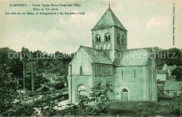 Domfront Orne Vieille Eglise Notre Dame sur l'eau