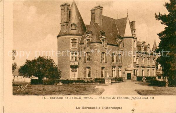 L Aigle Chateau de Fontenil facade sud est Schl