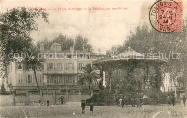 Toulon Var La Place d_Armes et la Prefecture marit