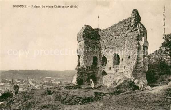 Brionne Ruines du vieux Chateau Xe siècle