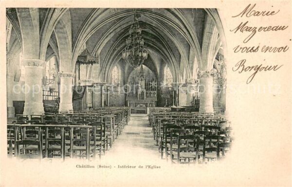 Chatillon Hauts-de-Seine Intérieur de l'Eglise