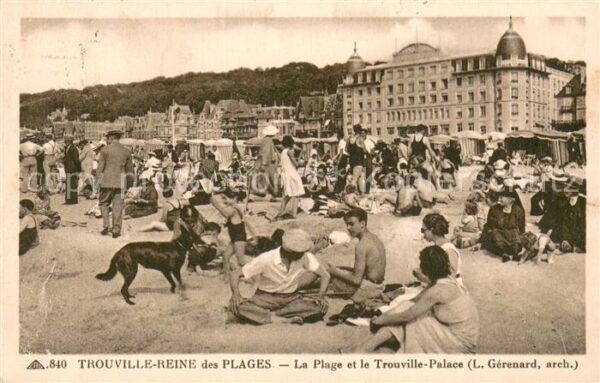 Trouville-sur-Mer La plage et le Trouville Palace Hôtel