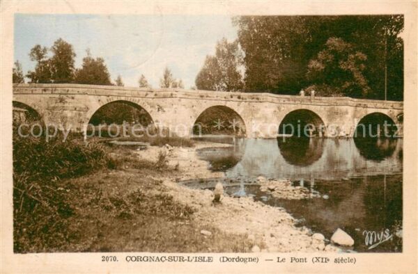 Corgnac-sur-l Isle Le pont XIIe siècle
