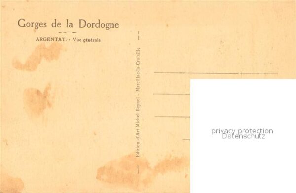 Argentat Vue Generale Collection Gorges de la Do – Bild 2