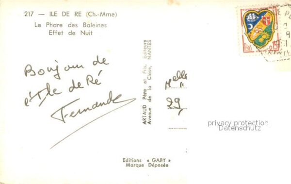 Ile de Re Leuchtturm in der Nacht – Bild 2