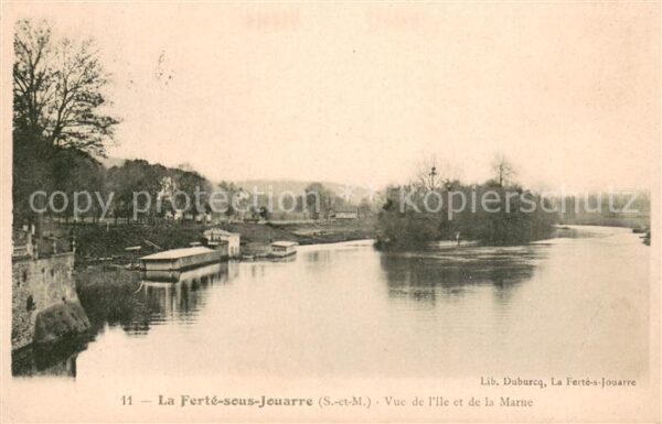 La Ferte-sous-Jouarre Vue de l’Ile et de la Marne