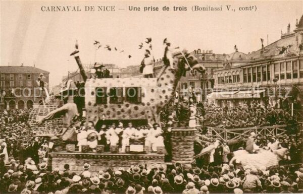 Nice Alpes Maritimes Carnaval de Nice Une prise de trois