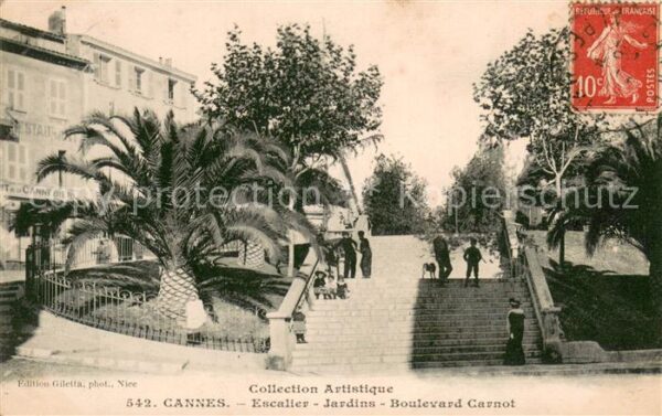 Cannes Alpes-Maritimes Escalier Jardins Boulevard Carnot