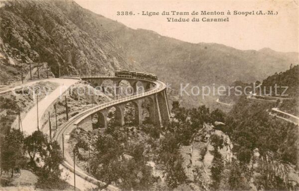 Sospel Ligne du Tram de Menton a Sospel Viaduc