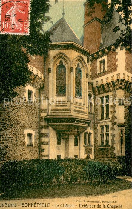 Bonnetable Le Chateau Exterieur de la Chapelle