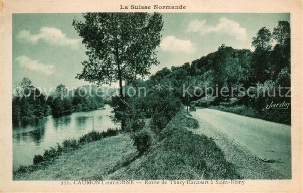 Caumont-sur-Orne Route de Thury Harcourt a Saint Remy
