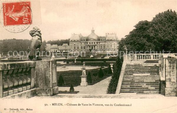 Melun Seine et Marne Chateau de Vaux-le-Vicomte vue du Confe