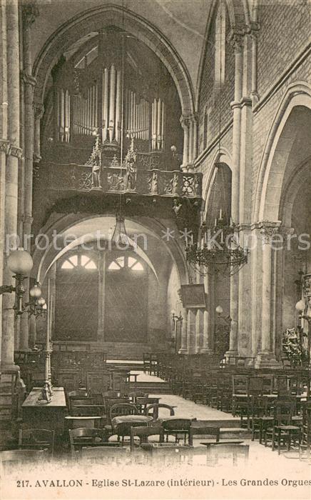 Avallon Eglise St Lazare interieur Les Grandes